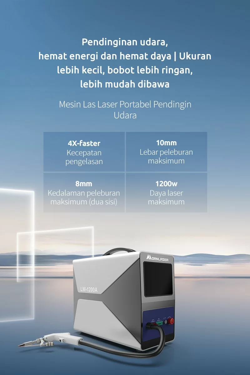 Mesin Las Laser Portabel Pendingin Udara