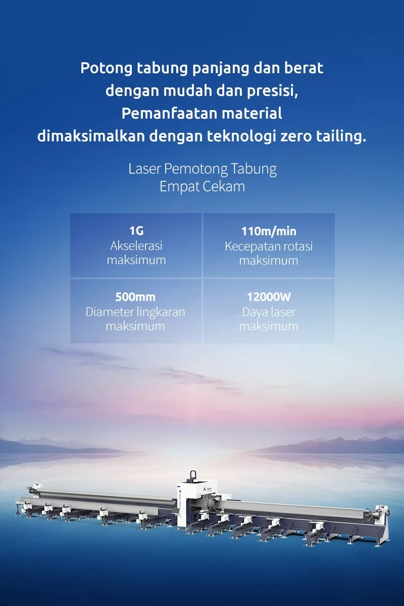 Laser Pemotong Tabung Empat Cekam