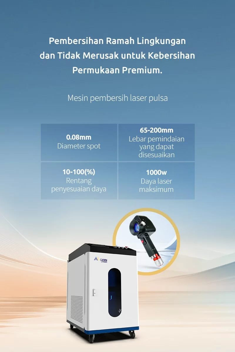 Mesin pembersih laser pulsa