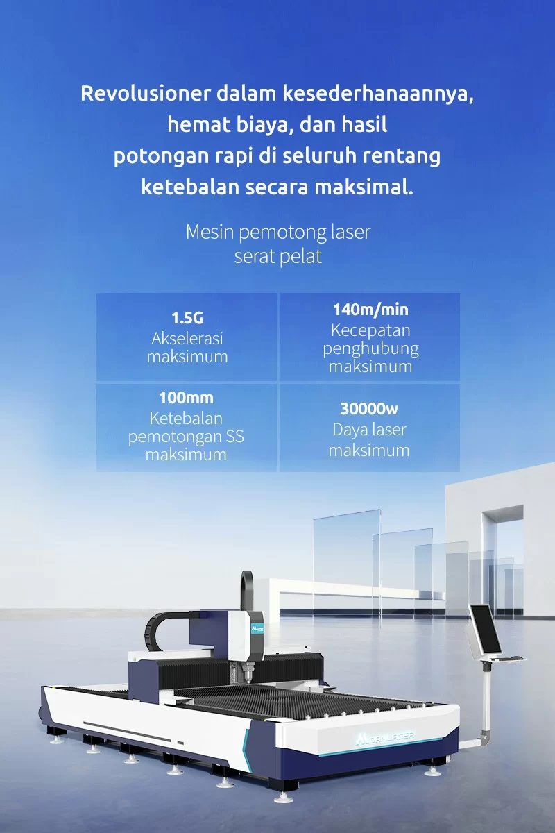Mesin pemotong laser serat pelat