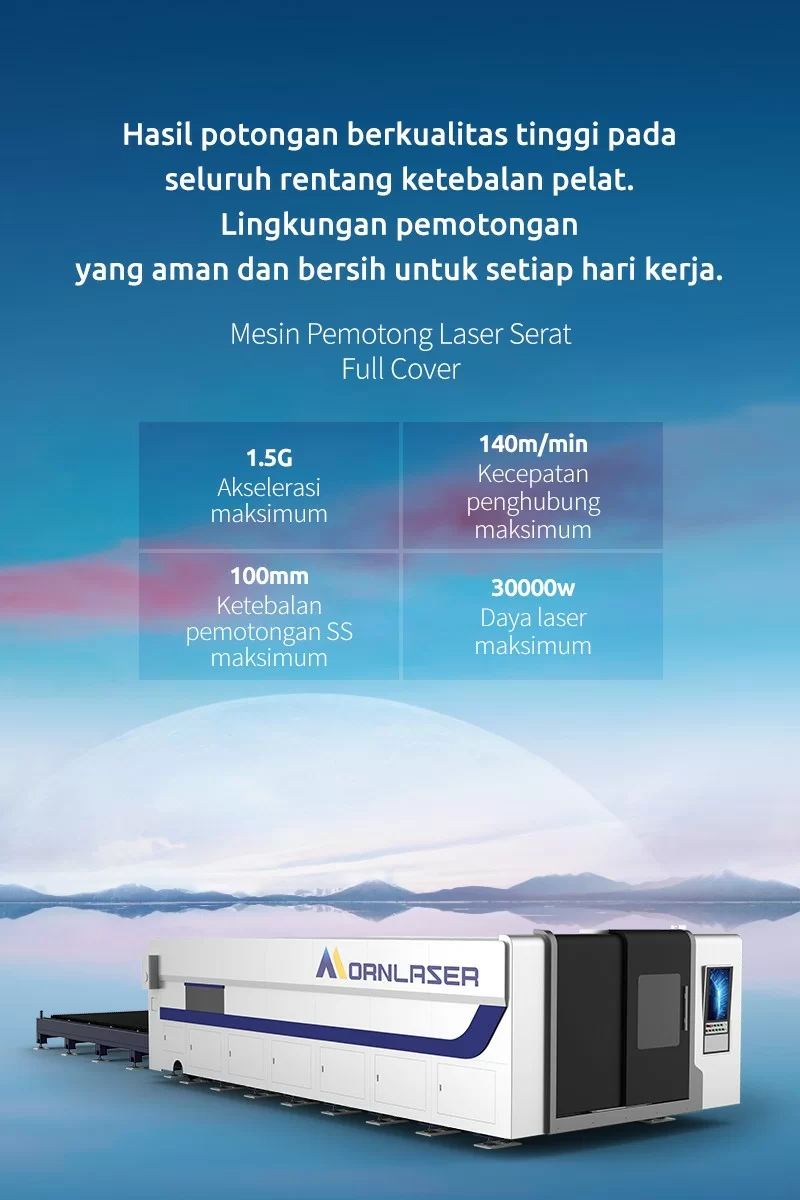 Mesin Pemotong Laser Serat Full Cover